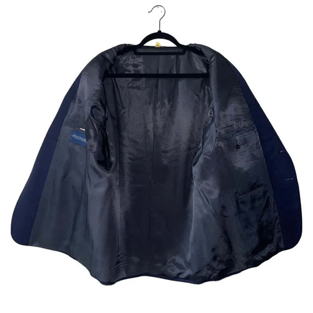 OSCAR DE LA RENTA Navy Blue Blazer Size 44R